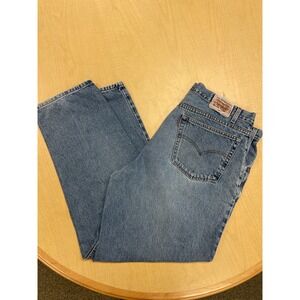VTG Levi 545 Jeans Mens 38x32 Blue Light Wash Baggy Relaxed Loose Fit USA 90s